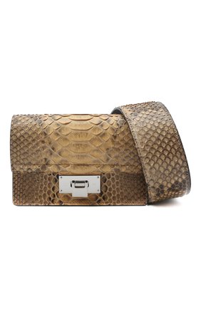 Женская поясная сумка RALPH LAUREN коричневого цвета, арт. 408847208/PRET | Фото 6 (Материал: Экзотическая кожа; Стили: Классический; Размер: mini)
