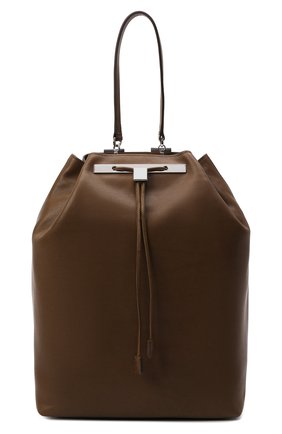 Женский рюкзак THE ROW коричневого цвета, арт. W1000L72 | Фото 1 (Материал: Натуральная кожа; Размер: medium; Стили: Кэжуэл)
