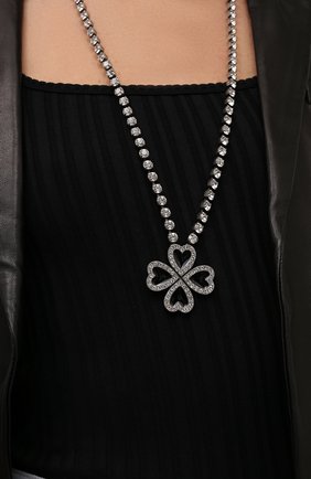 Женское колье SAINT LAURENT черного цвета по цене 0 руб., арт. 671349/Y15V1 | Фото 2 Женское колье SAINT LAURENT черного цвета, арт. 671349/Y15V1 | Фото 2 (Материал: Металл)
