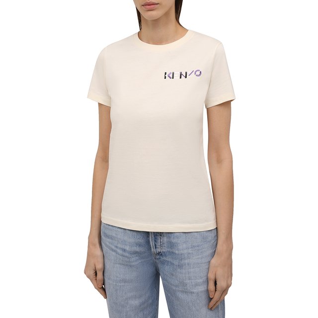 фото Хлопковая футболка kenzo