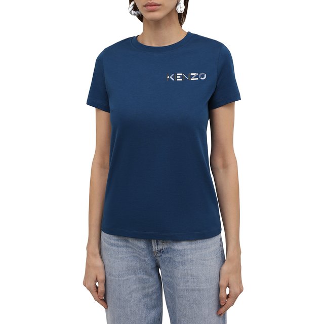 фото Хлопковая футболка kenzo