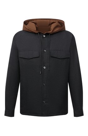 Мужская двусторонняя куртка Z ZEGNA темно-серого цвета по цене 51200 руб., арт. 205371/ZC0H2 | Фото 1 Мужская двусторонняя куртка Z ZEGNA темно-серого цвета, арт. 205371/ZC0H2 | Фото 1 (Материал внешний: Растительное волокно, Хлопок, Лиоцелл; Материал подклада: Синтетический материал; Рукава: Длинные; Длина (верхняя одежда): Короткие; Кросс-КТ: Куртка, Ветровка; Стили: Кэжуэл)