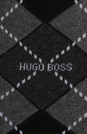 Мужские комплект из двух пар носков BOSS черного цвета по цене 1600 руб., арт. 50457776 | Фото 2 Мужские комплект из двух пар носков BOSS черного цвета, арт. 50457776 | Фото 2 (Материал внешний: Хлопок; Кросс-КТ: бельё)