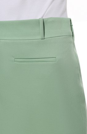 Женская юбка THE ATTICO зеленого цвета, арт. 221WCS63/W027 | Фото 5 (Стили: Гламурный; Длина Ж (юбки, платья, шорты): Мини; Материал внешний: Синтетический материал; Женское Кросс-КТ: Юбка-одежда; Материал подклада: Купро)