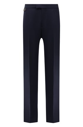 Мужские шерстяные брюки ZILLI темно-синего цвета, арт. M0W-40-38P-F1066/0001 | Фото 1 (Длина (брюки, джинсы): Стандартные; Материал внешний: Шерсть; Материал подклада: Купро; Случай: Формальный; Стили: Классический; Big sizes: Big Sizes)