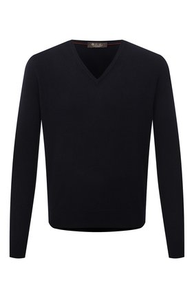 Мужской кашемировый пуловер LORO PIANA синего цвета по цене 115000 руб., арт. FAB6917 | Фото 1 Мужской кашемировый пуловер LORO PIANA синего цвета, арт. FAB6917 | Фото 1 (Длина (для топов): Стандартные; Рукава: Длинные; Материал внешний: Кашемир, Шерсть; Мужское Кросс-КТ: Пуловеры; Вырез: V-образный; Принт: Без принта; Стили: Кэжуэл)
