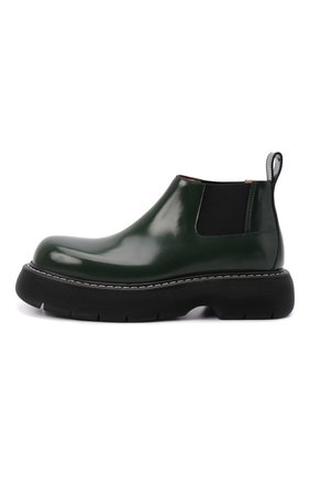 Мужские кожаные челси BOTTEGA VENETA темно-зеленого цвета, арт. 679499/V10T0 | Фото 4 (Каблук высота: Высокий; Материал внешний: Кожа; Материал внутренний: Натуральная кожа; Материал утеплителя: Без утеплителя; Подошва: Массивная; Мужское Кросс-КТ: Сапоги-обувь, Челси-обувь; высота каблука: 5,3; Длина стельки: 28,5, 30,4)