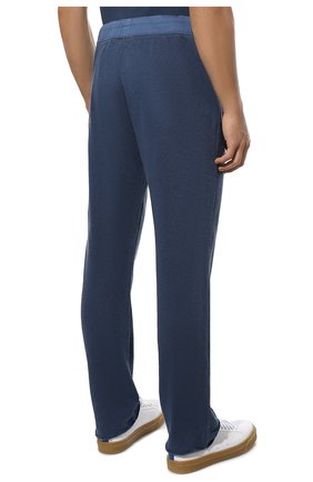 Мужские хлопковые брюки JAMES PERSE темно-синего цвета, арт. MXA1352 | Фото 4 (Длина (брюки, джинсы): Стандартные; Случай: Повседневный; Материал внешний: Хлопок; Стили: Спорт-шик)