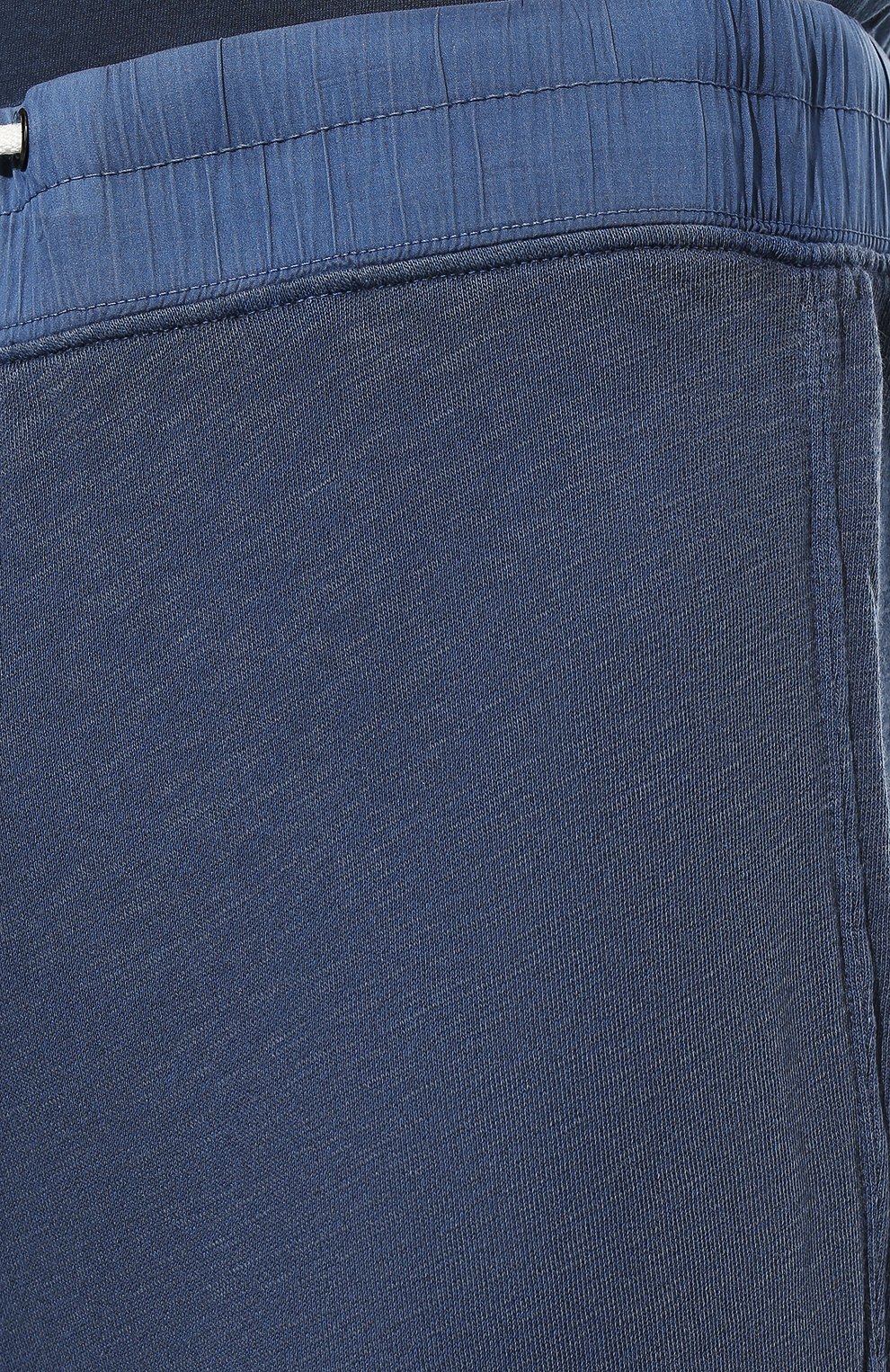 Мужские хлопковые брюки JAMES PERSE темно-синего цвета, арт. MXA1352 | Фото 5 (Длина (брюки, джинсы): Стандартные; Случай: Повседневный; Материал внешний: Хлопок; Стили: Спорт-шик)