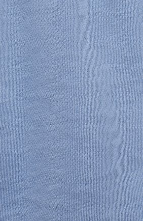 Женские хлопковые шорты JAMES PERSE голубого цвета, арт. WXA4288 | Фото 5 (Женское Кросс-КТ: Шорты-одежда; Длина Ж (юбки, платья, шорты): Мини; Материал внешний: Хлопок; Стили: Спорт-шик)