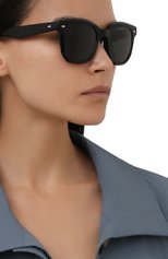 Женские солнцезащитные очки BRUNELLO CUCINELLI черного цвета, арт. M0CFIL006 | Фото 2 (Тип очков: С/з; Очки форма: Квадратные; Оптика Гендер: оптика-женское)