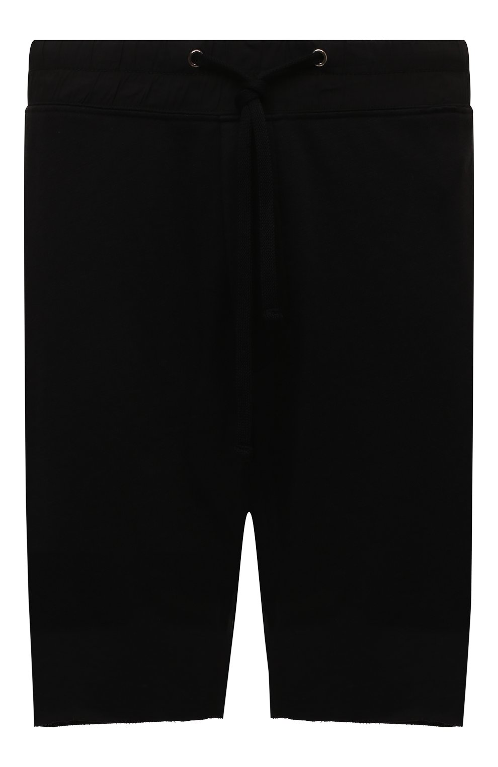 Мужские хлопковые шорты JAMES PERSE черного цвета, арт. MXA4238 | Фото 1 (Длина Шорты М: До колена; Случай: Повседневный; Материал внешний: Хлопок; Стили: Спорт-шик)