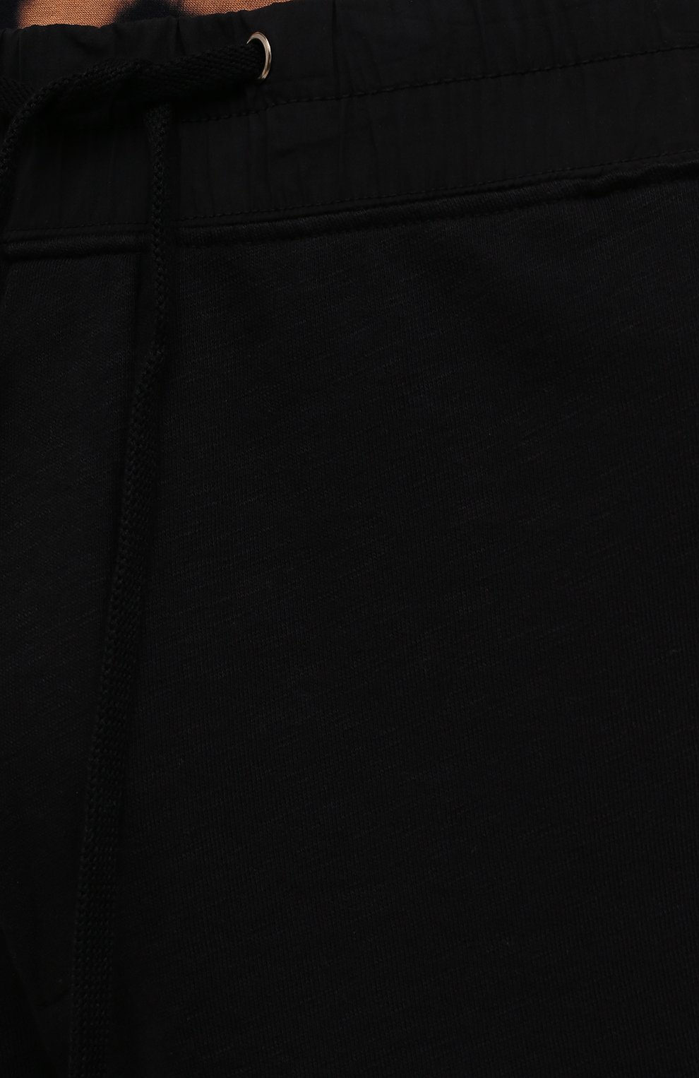 Мужские хлопковые шорты JAMES PERSE черного цвета, арт. MXA4238 | Фото 5 (Длина Шорты М: До колена; Случай: Повседневный; Материал внешний: Хлопок; Стили: Спорт-шик)
