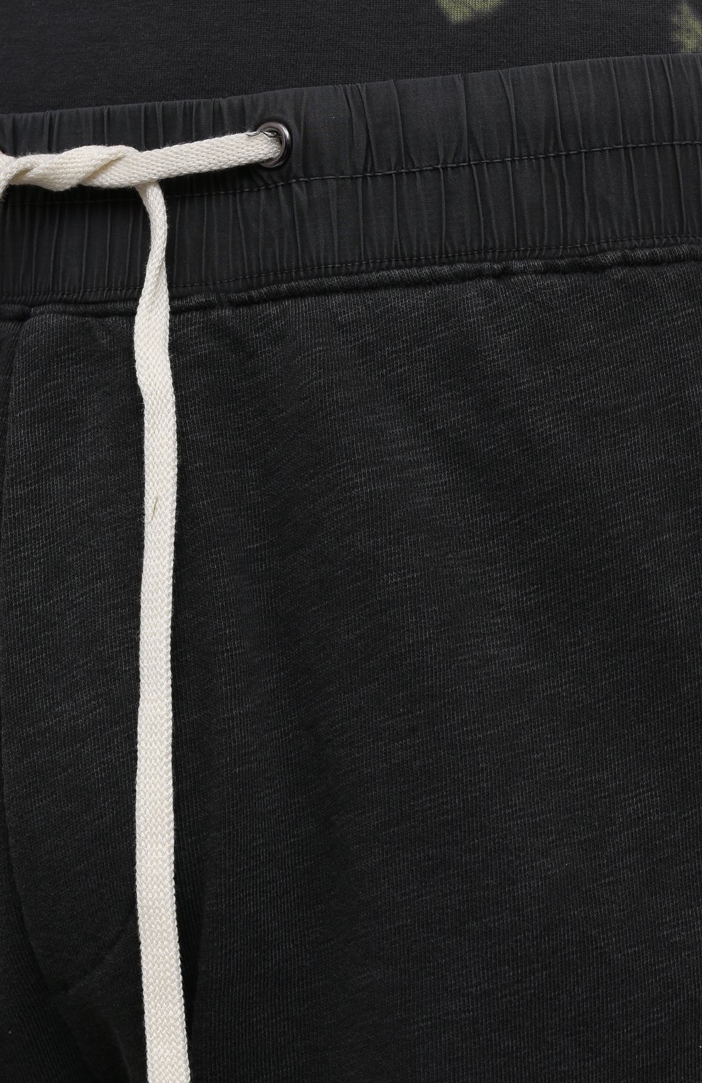 Мужские хлопковые шорты JAMES PERSE темно-серого цвета, арт. MXA4238 | Фото 5 (Длина Шорты М: До колена; Случай: Повседневный; Материал внешний: Хлопок; Стили: Спорт-шик)