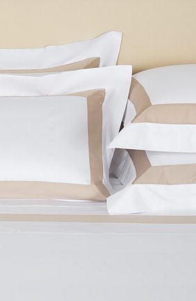 Хлопковая наволочка FRETTE бежевого цвета по цене 10900 руб., арт. FR2934 E0700 030B | Фото 2 Хлопковая наволочка FRETTE бежевого цвета, арт. FR2934 E0700 030B | Фото 2