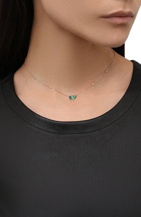 Женское колье J-POINT золотого цвета по цене 57000 руб., арт. ИПГ857.89.081121.19Y | Фото 2 Женское колье J-POINT золотого цвета, арт. ИПГ857.89.081121.19Y | Фото 2 (Материал: Золото)