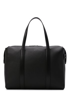 Мужская кожаная сумка для ноутбука BOSS черного цвета, арт. 50460866 | Фото 1 (Ремень/цепочка: На ремешке; Размер: large; Материал: Натуральная кожа)