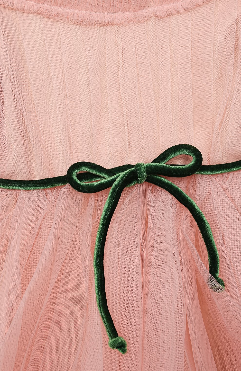 Детское платье ZHANNA & ANNA розового цвета, арт. ZAOZ00000034 | Фото 3 (Рукава: Короткие; Материал внешний: Синтетический материал; Материал подклада: Хлопок; Ростовка одежда: 3 года | 98 см)