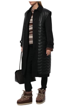 Женские комбинированные сапоги chloé x moon boot CHLOÉ бордового цвета по цене 51950 руб., арт. CHC21W534W0 | Фото 2 Женские комбинированные сапоги chloé x moon boot CHLOÉ бордового цвета, арт. CHC21W534W0 | Фото 2 (Материал внешний: Кожа, Текстиль; Подошва: Платформа; Материал внутренний: Текстиль)
