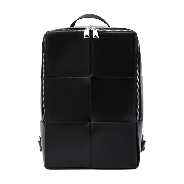 Кожаный рюкзак Arco Bottega Veneta черного цвета