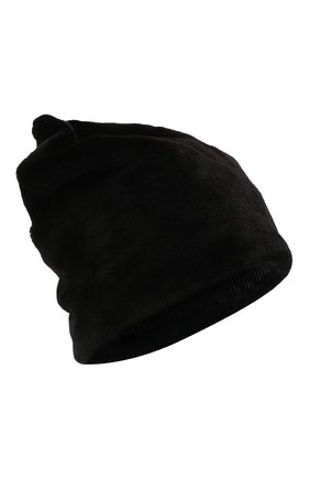 Женская шапка фанни из меха норки FURLAND черного цвета, арт. 0062400150156600115 | Фото 1 (Материал: Натуральный мех)