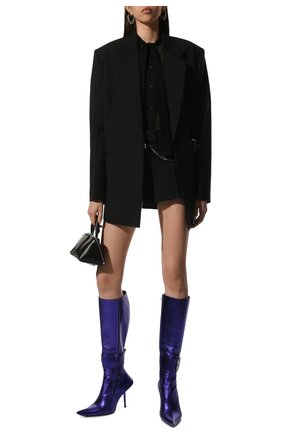 Женские кожаные сапоги essex BALENCIAGA фиолетового цвета по цене 977500 тенге, арт. 671505/WBCL1 | Фото 2 Женские кожаные сапоги essex BALENCIAGA фиолетового цвета, арт. 671505/WBCL1 | Фото 2 (Материал внешний: Кожа; Высота голенища: Средние, Высокие; Подошва: Плоская; Материал внутренний: Натуральная кожа; Каблук высота: Высокий; Каблук тип: Шпилька; Материал утеплителя: Без утеплителя; Региональные ограничения белый список (Axapta Mercury): RU)