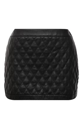 Женская кожаная юбка SAINT LAURENT черного цвета по цене 219000 руб., арт. 671101/YCGZ2 | Фото 1 Женская кожаная юбка SAINT LAURENT черного цвета, арт. 671101/YCGZ2 | Фото 1 (Длина Ж (юбки, платья, шорты): Мини; Материал подклада: Купро; Материал внешний: Натуральная кожа; Стили: Гламурный; Женское Кросс-КТ: Юбка-одежда)