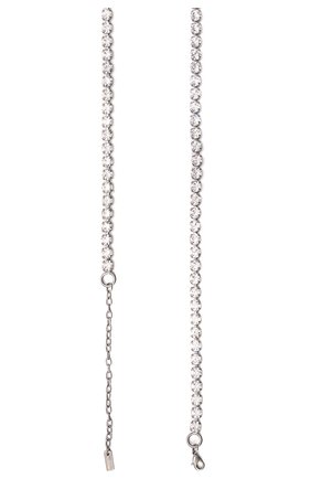 Женский пояс SAINT LAURENT серебряного цвета по цене 121000 руб., арт. 680654/I12QE | Фото 3 Женский пояс SAINT LAURENT серебряного цвета, арт. 680654/I12QE | Фото 3 (Кросс-КТ: Тонкие; Материал: Металл)