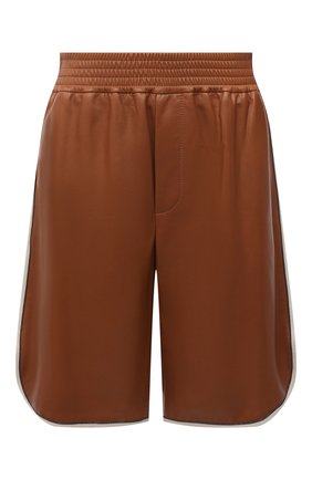 Женские кожаные шорты BRUNELLO CUCINELLI коричневого цвета по цене 254000 руб., арт. MPTAN5591 | Фото 1 Женские кожаные шорты BRUNELLO CUCINELLI коричневого цвета, арт. MPTAN5591 | Фото 1 (Материал внешний: Натуральная кожа; Длина Ж (юбки, платья, шорты): Миди; Материал подклада: Синтетический материал; Стили: Гламурный; Кросс-КТ: Широкие; Женское Кросс-КТ: Шорты-одежда)