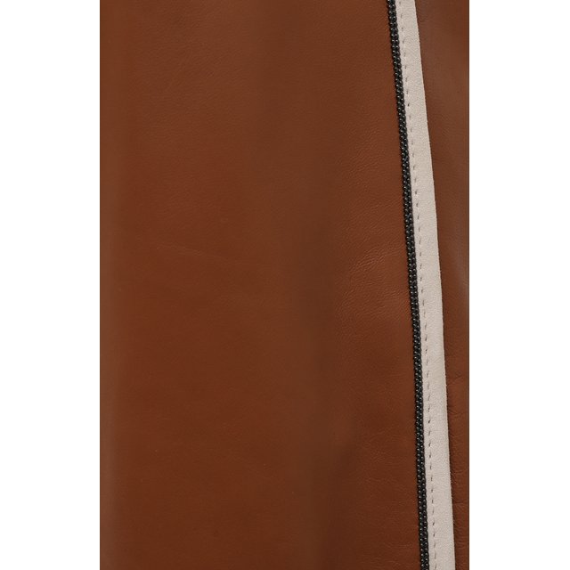 фото Кожаные шорты brunello cucinelli
