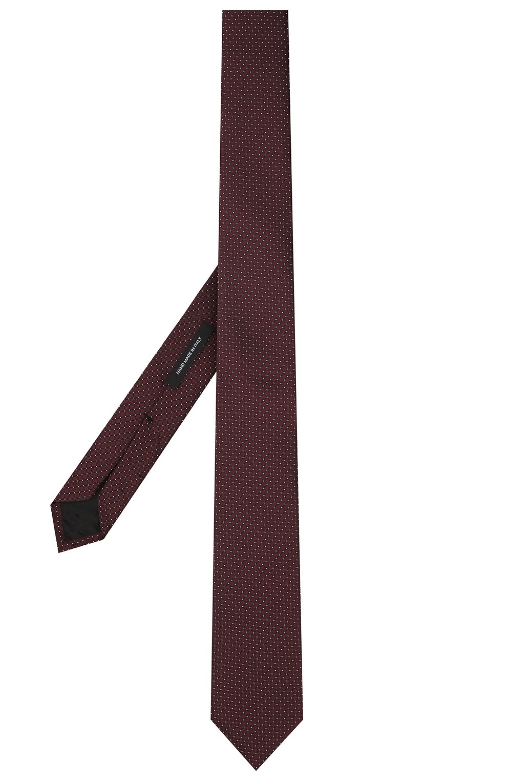Мужской шелковый галстук BOSS бордового цвета, арт. 50466836 | Фото 3 (Принт: С принтом; Материал: Текстиль, Шелк; Региональные ограничения белый список (Axapta Mercury): RU)