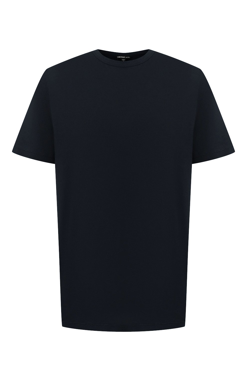Мужская хлопковая футболка JAMES PERSE темно-синего цвета, арт. MELJ3199 | Фото 1 (Рукава: Короткие; Длина (для топов): Стандартные; Материал внешний: Хлопок; Стили: Кэжуэл)