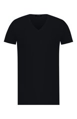 Мужская хлопковая футболка HANRO черного цвета, арт. 073089 | Фото 1 (Кросс-КТ: домашняя одежда; Рукава: Короткие; Длина (для топов): Стандартные; Материал внешний: Хлопок; Мужское Кросс-КТ: Футболка-белье)