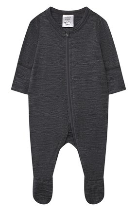Детский шерстяной комбинезон WOOL&COTTON серого цвета по цене 5020 руб., арт. RMLRB | Фото 1 Детский шерстяной комбинезон WOOL&COTTON серого цвета, арт. RMLRB | Фото 1 (Материал внешний: Шерсть, Растительное волокно; Рукава: Длинные)