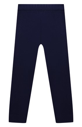 Детские шерстяные брюки WOOL&COTTON синего цвета, арт. KRUPH | Фото 2 (Материал: Шерсть, Текстиль)