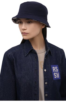Женская двусторонняя панама polar bear KENZO темно-синего цвета по цене 14900 руб., арт. FB65AC904FS1 | Фото 5 Женская двусторонняя панама polar bear KENZO темно-синего цвета, арт. FB65AC904FS1 | Фото 5 (Материал: Текстиль, Синтетический материал)