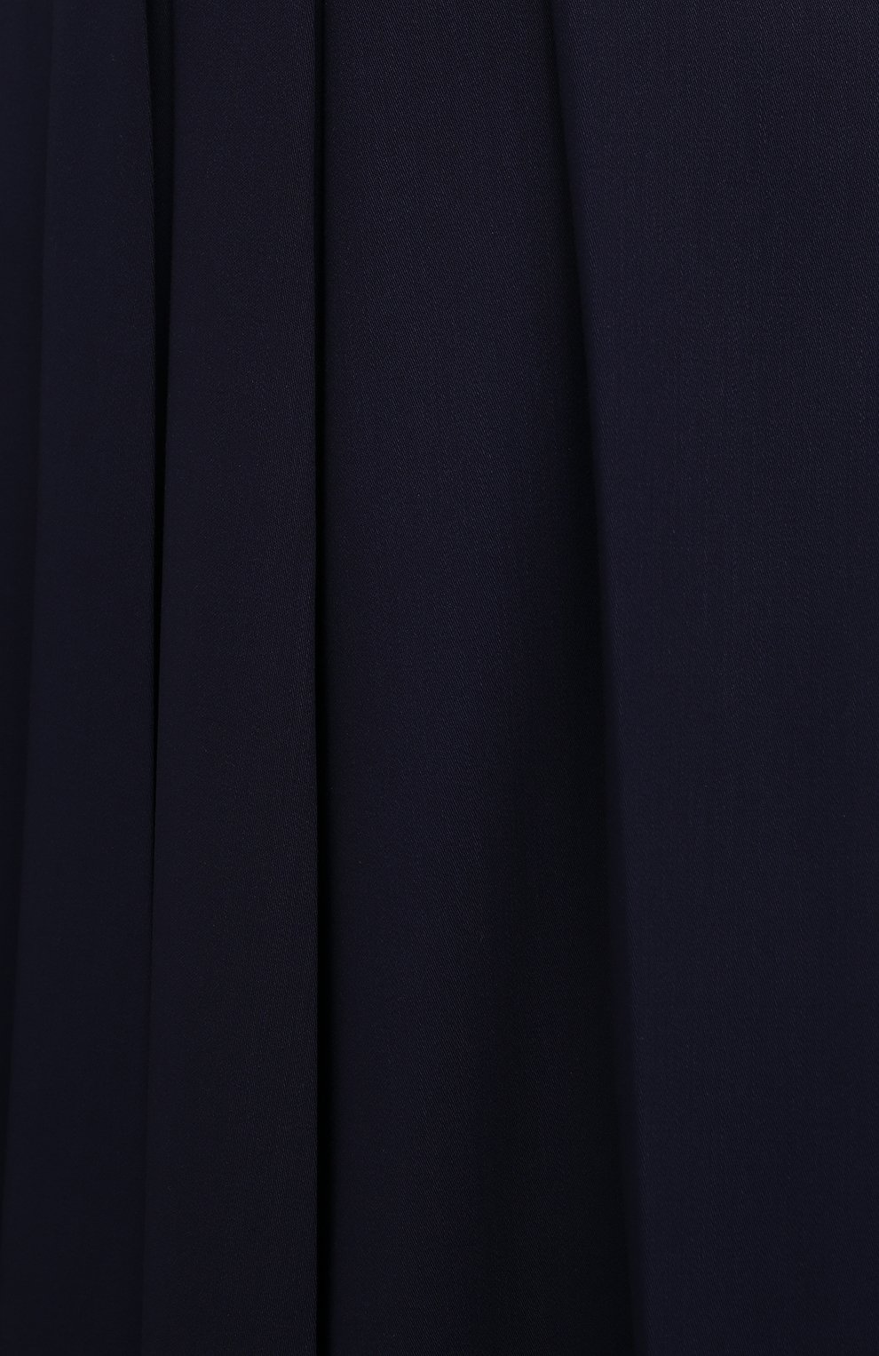 Женская шерстяная юбка RALPH LAUREN темно-синего цвета, арт. 290863811 | Фото 5 (Материал внешний: Шерсть; Женское Кросс-КТ: юбка-плиссе, Юбка-одежда; Длина Ж (юбки, платья, шорты): Миди; Стили: Кэжуэл)