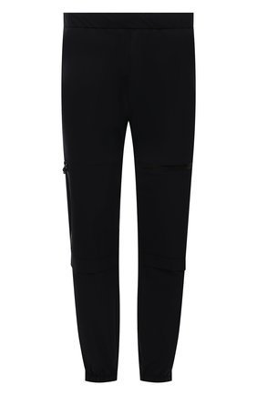 Мужские джоггеры MONCLER черного цвета, арт. G2-091-2A000-10-595DE | Фото 1 (Материал внешний: Синтетический материал; Длина (брюки, джинсы): Стандартные; Силуэт М (брюки): Джоггеры; Стили: Спорт-шик)