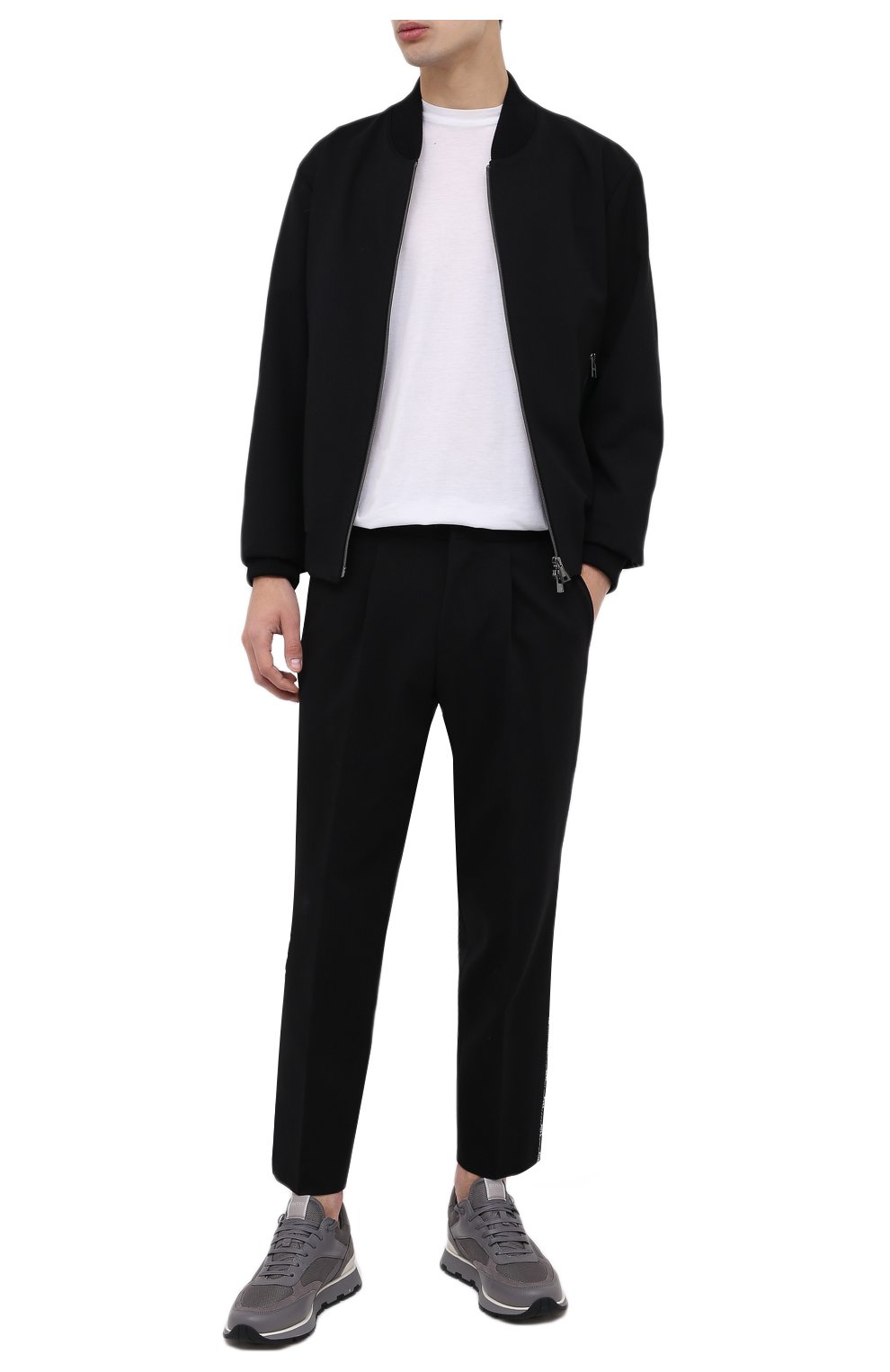 Мужские брюки BOSS черного цвета, арт. 50464794 | Фото 2 (Длина (брюки, джинсы): Стандартные; Случай: Повседневный; Материал внешний: Вискоза; Стили: Кэжуэл)