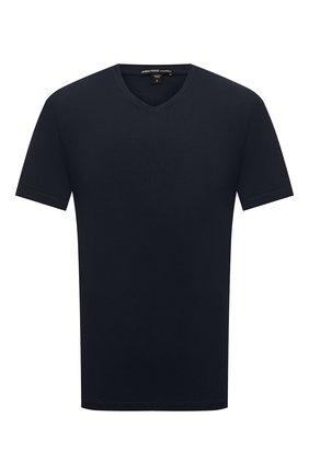 Мужская хлопковая футболка JAMES PERSE темно-синего цвета, арт. MELJ3248 | Фото 1 (Длина (для топов): Стандартные; Рукава: Короткие; Материал внешний: Хлопок; Принт: Без принта; Стили: Кэжуэл)
