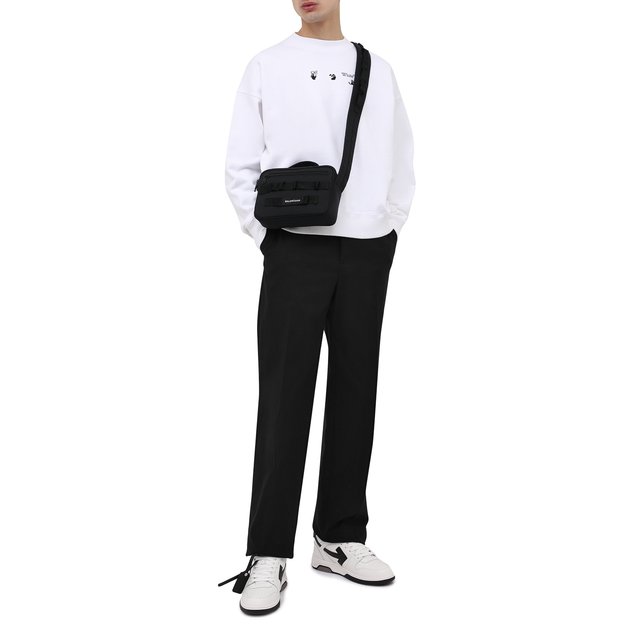 фото Кожаные кеды out of office off-white