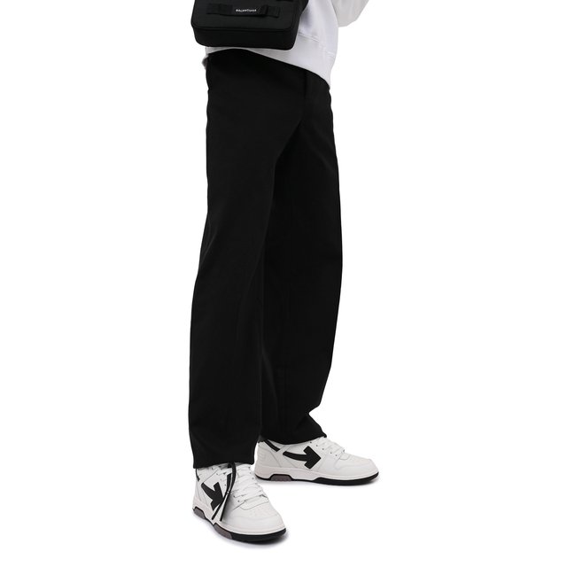 фото Кожаные кеды out of office off-white