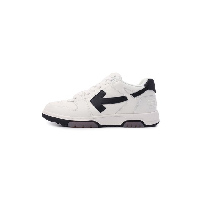 фото Кожаные кеды out of office off-white