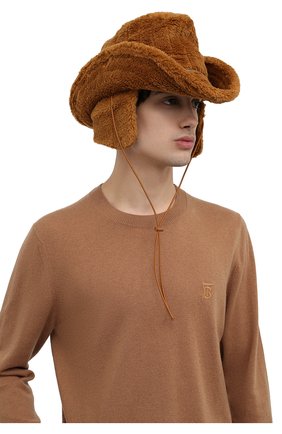 Мужская утепленная шляпа 2 moncler 1952 MONCLER GENIUS коричневого цвета, арт. G2-092-3B000-05-899GG | Фото 2 (Материал: Текстиль, Синтетический материал)