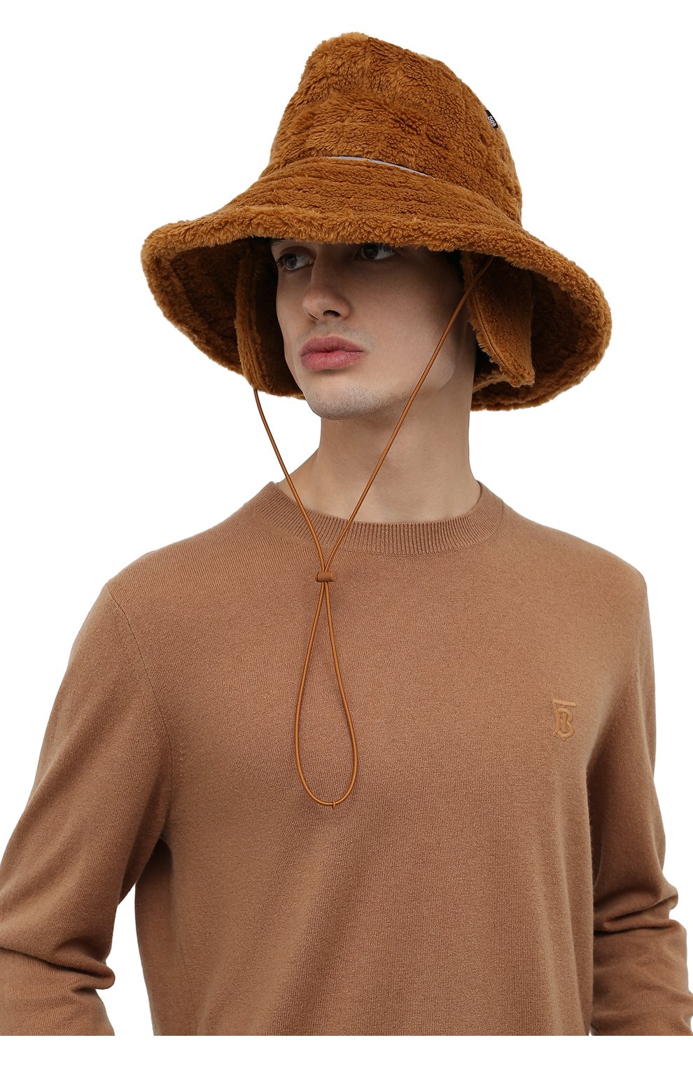 Мужская утепленная шляпа 2 moncler 1952 MONCLER GENIUS коричневого цвета, арт. G2-092-3B000-05-899GG | Фото 5 (Материал: Текстиль, Синтетический материал)