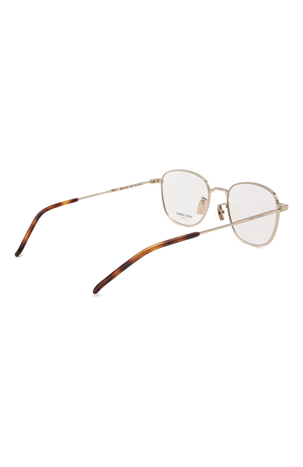 Женские оправа SAINT LAURENT золотого цвета по цене 24950 руб., арт. SL 492/K 003 51 | Фото 5 Женские оправа SAINT LAURENT золотого цвета, арт. SL 492/K 003 51 | Фото 5 (Тип очков: Оправа; Очки форма: Квадратные; Оптика Гендер: оптика-унисекс)