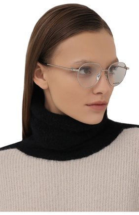 Женские оправа BALENCIAGA серебряного цвета по цене 28500 руб., арт. BB0168 001 | Фото 2 Женские оправа BALENCIAGA серебряного цвета, арт. BB0168 001 | Фото 2 (Тип очков: Оправа; Кросс-КТ: Оправы-унисекс; Очки форма: Круглые; Оптика Гендер: оптика-унисекс)
