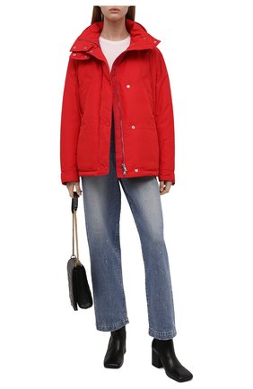 Женская пуховая куртка RALPH LAUREN красного цвета, арт. 290867902 | Фото 2 (Материал подклада: Синтетический материал; Длина (верхняя одежда): Короткие; Рукава: Длинные; Материал утеплителя: Пух и перо; Материал внешний: Синтетический материал; Женское Кросс-КТ: Пуховик-куртка; Кросс-КТ: Куртка; Стили: Кэжуэл, Спорт-шик)