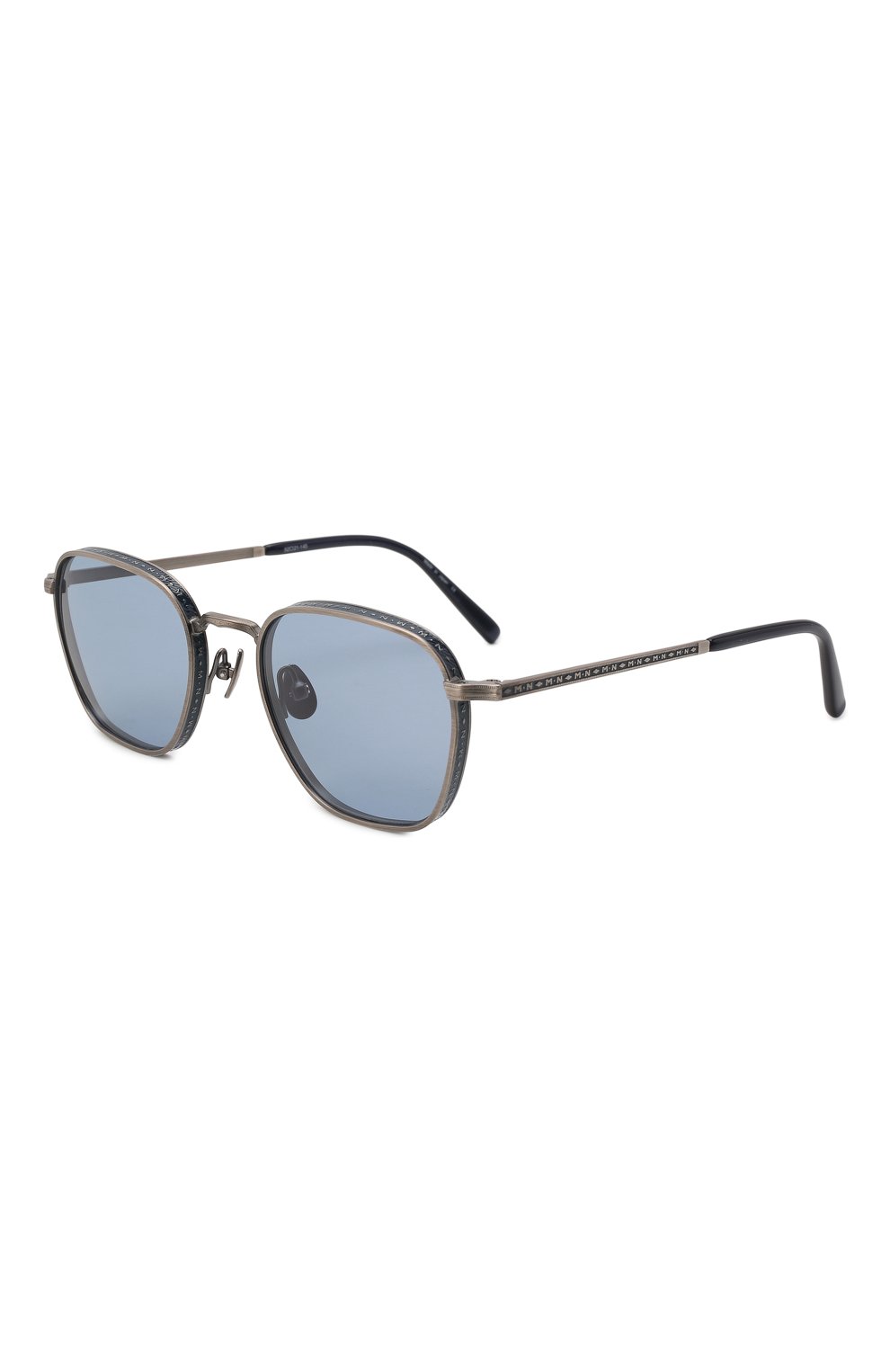 Женские солнцезащитные очки MATSUDA голубого цвета, арт. M3101 AS-NVY | Фото 1 (Тип очков: С/з; Очки форма: Круглые; Оптика Гендер: оптика-унисекс)