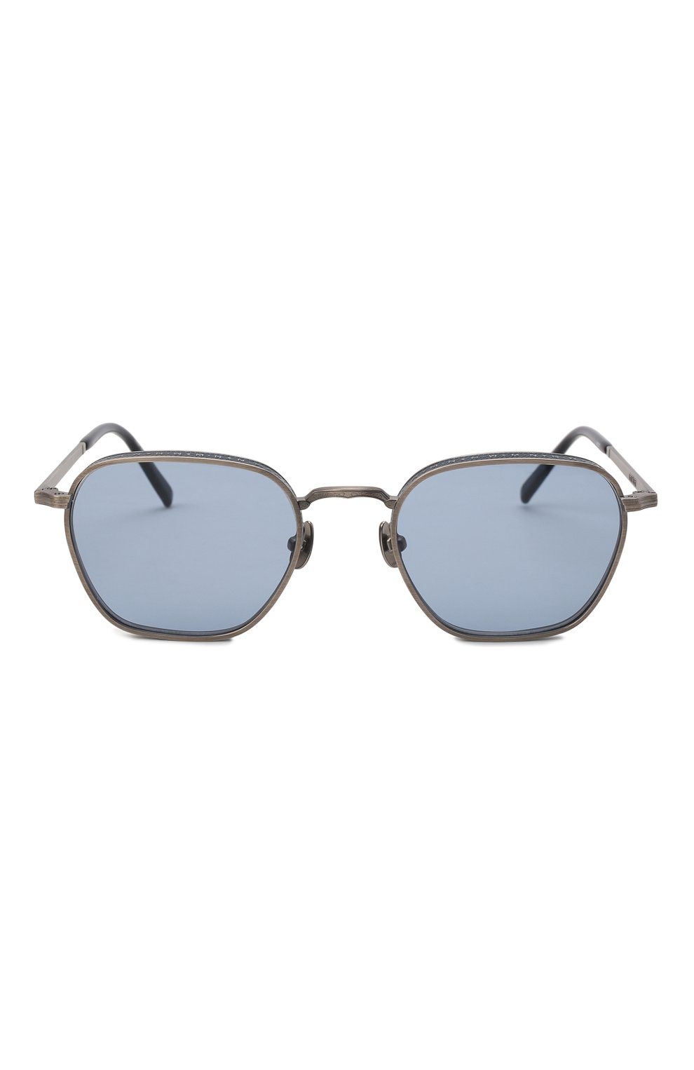 Женские солнцезащитные очки MATSUDA голубого цвета, арт. M3101 AS-NVY | Фото 4 (Тип очков: С/з; Очки форма: Круглые; Оптика Гендер: оптика-унисекс)